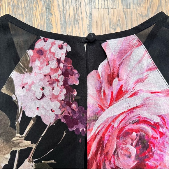 Rickie Freeman for Teri Jon Floral Print Georgette Dress - Picture 7 of 14